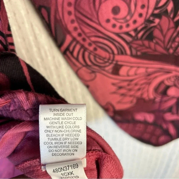 Live and Let Live Top Sz Square Panel Stud Pleated Balloon Sleeves Elastic Waist - Picture 5 of 12